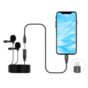 میکروفون یقه ای با سیم سارامونیک مدل LavMicro U1C رابط Lightning